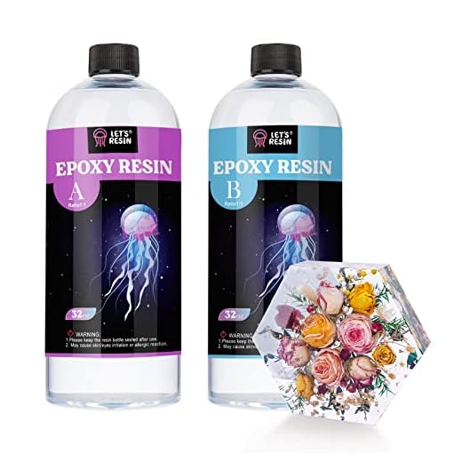 LET'S RESIN Crystal Clear Epoxy Resin, 64oz Bubbles Free Epoxy Resin, Table Top & Bar Top Casting Resin, Clear Epoxy Resin for Art Crafts, Jewelry Making