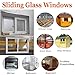 White Basement Replacement Window & Sliding Shed Window with Tempered Glass & Screen, 12x18 14x21 18x23 Flush Mount for Household, Garage, Chicken Coop, Playhouse(36x24