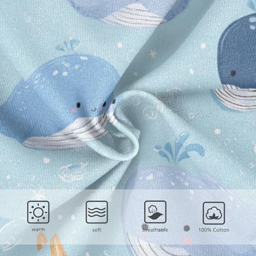 Wusikd Cute Whale Boys' Underwear Cotton Stars Boys Briefs Soft Toddler Underwear 2T3