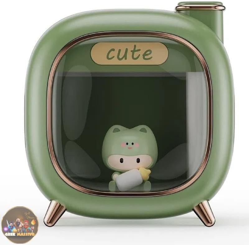 Portable LED Light Home Desktop Cute Space Capsule Dual Spray Humidifier USB Plug-in Mini Car Air Purifier, Aromatherapy Atomize