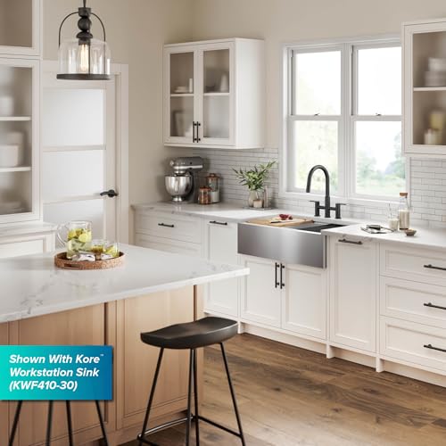 Image of KRAUS Oletto Touchless Sensor Bridge Kitchen Faucet with Pull-Down Sprayhead in Spot-Free Stainless Steel, KSF-3122SFS