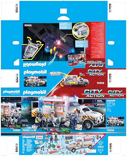 Camion De Pompiers Avec Échelle City Action 70935 Playmobil - vue 9