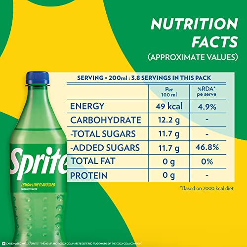 Image of Sprite Soft Drink PET Bottle, 750 ml (Pack of 2)