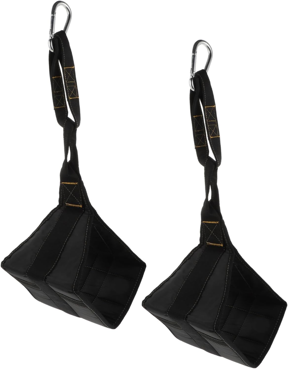 Abdominal Support Belt Home Fitness Arm Straps for Leg Lifts Adjustable Design Black 2-Piece Set for Home Workouts and Core Strength Training