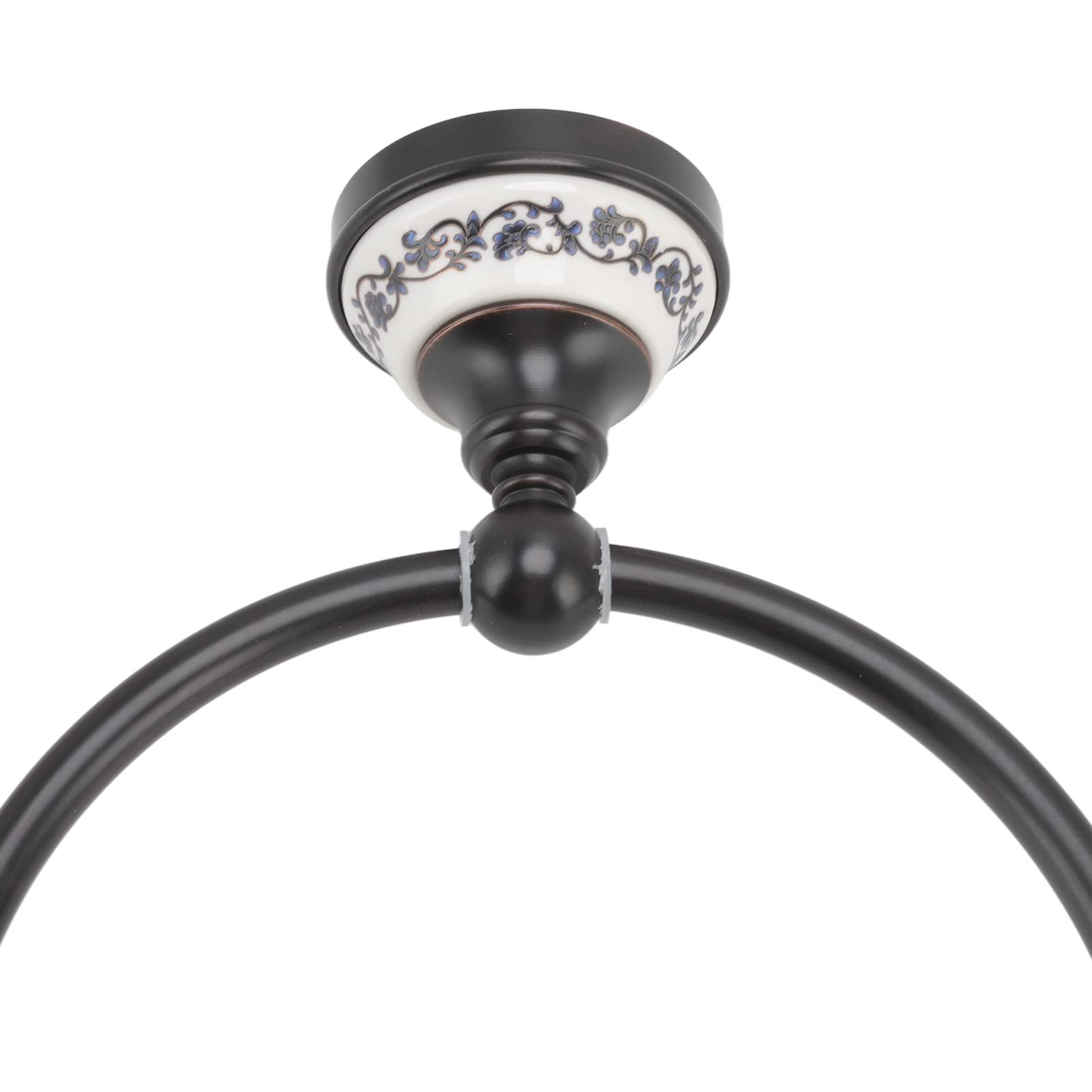 Toallero de porcelana de latón antiguo, soporte de pared para baño, estilo vintage, 180 mm de longitud