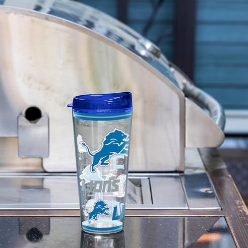 Image of Rico Industries NFL Football Detroit Lions Double Wall 20oz Tritan Tumbler