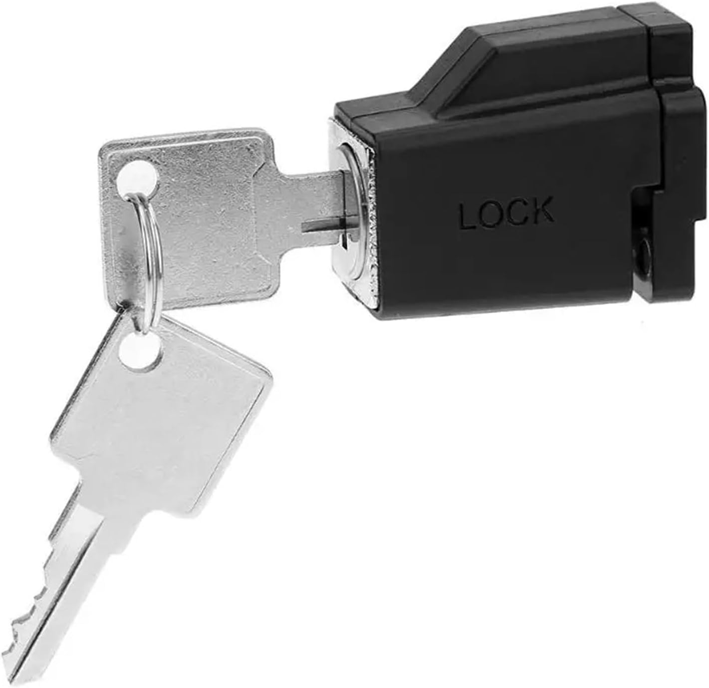 Aluminum Alloy Door Window Security Lock Window Restrictor Locks Sliding Window Lock Safety with 2 Keys 1Pcs(Black)