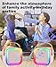 Mini Karaoke Machine Speaker for Kids Adults,Portable Bluetooth with 1-2 Wireless Microphones,Christmas Birthday Gifts Toys Girls Boys Ages 4, 5, 6,7, 8,9,10,11,12+ Years Old Toddler (Pink - 1 Mic)
