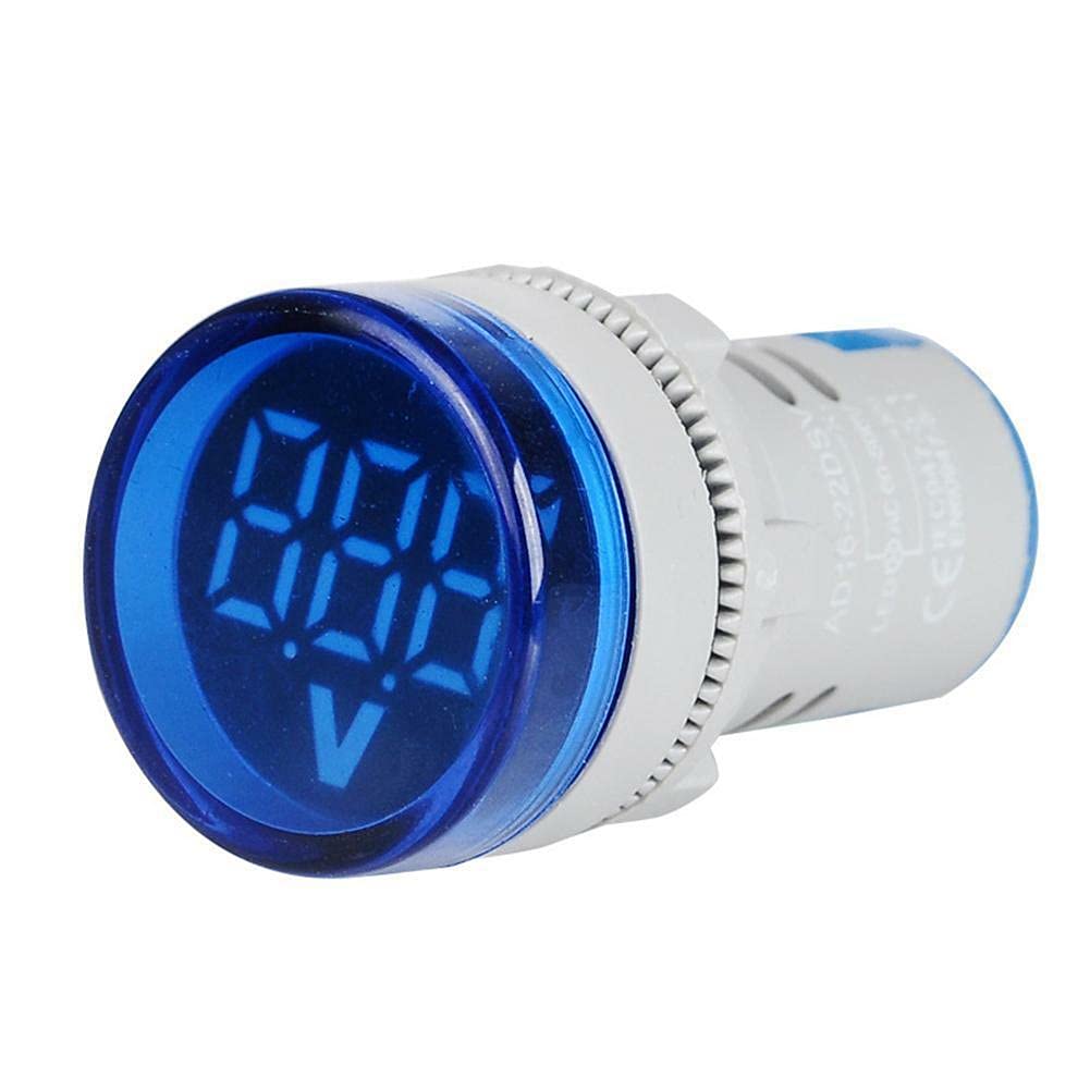 xcluma Round LED Mini Digital Display AC 220V 22mm round Voltmeter Range 60V to 500V- Blue (B0987X26BR) Amazon Price History, Amazon Price Tracker