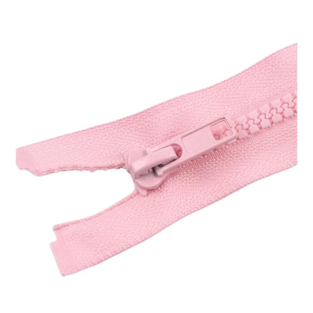Resin Open-End Auto Lock Zipper Replacement for Sewing(Pink,80CM-5#)