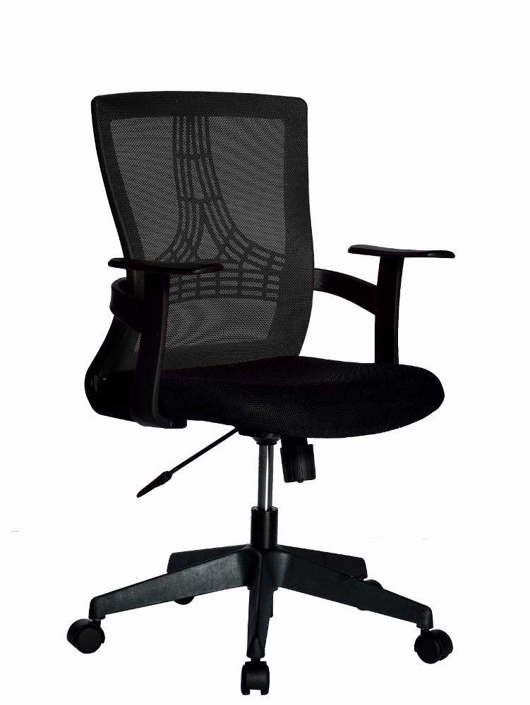 Chaise de bureau TECHLY ICA-CT MC058BK avec dossier moyen noir pour ordinateur