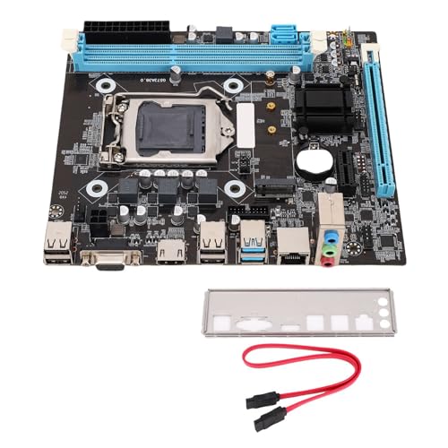 Placa Base de Computadora, Placa Base H81 LGA 1150 M.2 NVMe NGFF 6Gbps Micro ATX de Alta Velocidad para PC de Escritorio