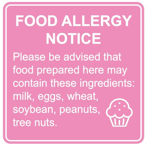 Autocollants roses pour aliments hypoallergéniques et sans résidus de colle - 3,8 cm