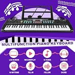61 Clés Kid Clavier Piano Jouet pour tout-petit Piano électronique avec Microphone