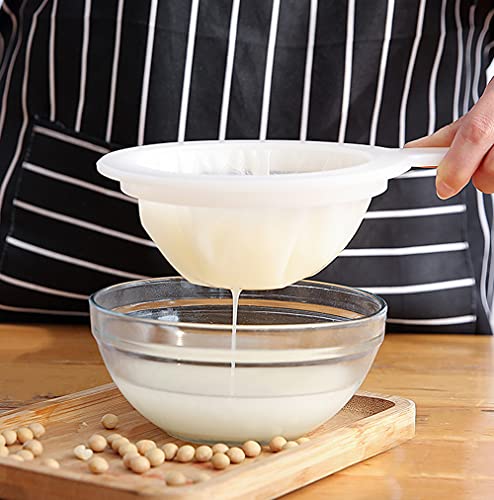 Haosens HJ-GL01-200M 6 Pack - 200 Mesh Fine Mesh Strainer & Nut Milk Bags, Reusable Food Strainer thumb #7