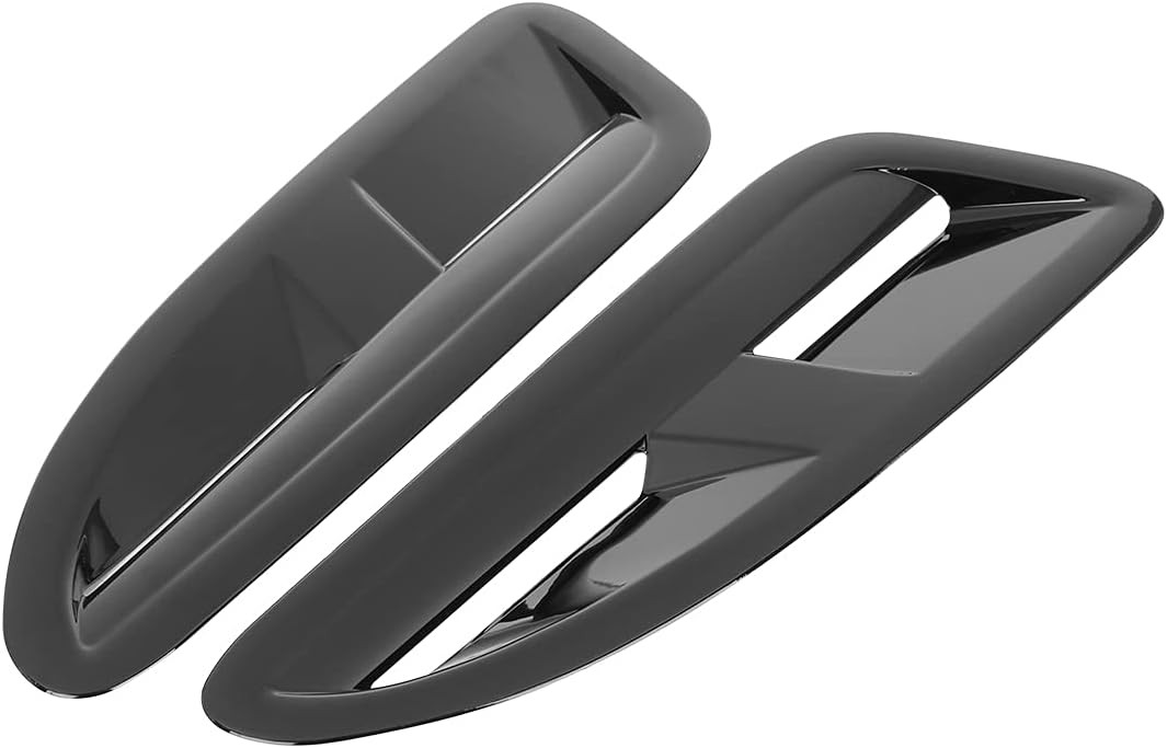 X AUTOHAUX Pair Car Vent Scoop Decorative Intake Hood Bonnet Vent for Jaguar XKR XK8