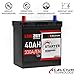 LANGZEIT ASIA Autobatterie 40Ah 12V 330A/EN ASIA Batterie Plus-Pol Links 30% mehr Startleistung ersetzt 35Ah 36Ah 38Ah 42Ah