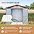 10×8FT Metal Shed & Outdoor Storage Shed with Floor Frame,Steel Tool Multi-used Shed with Vents,Lockable Doors,Window,Compact Tool Shed for Backyard, Patio, Lawn and Garden Various Storage(Matte Gray)