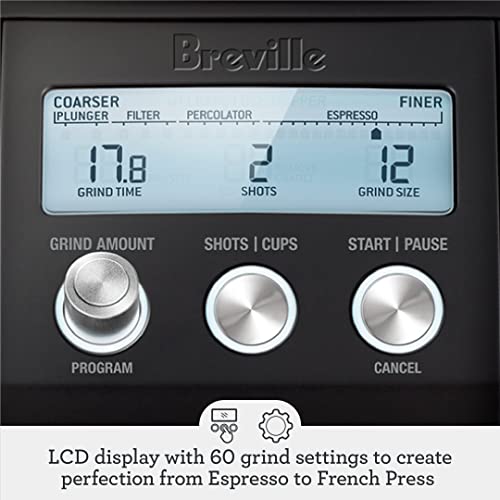 Breville Smart Grinder Pro BCG820BTR, Black Truffle