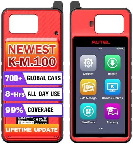 Autel Scanner MaxiIM KM100 OBD2 Diagnostic Scan Tool, Lifetime Fr...