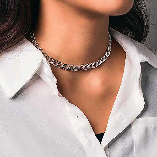 Brinote Punk Choker Necklace Thick Gold 