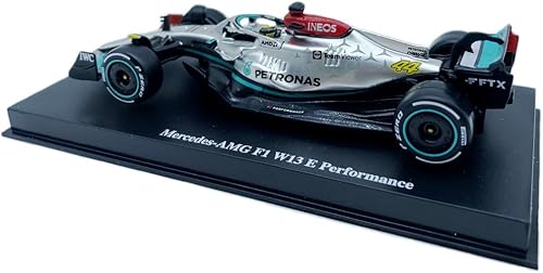 Miniatura 3 de Bburago 143 F1Mercedes AMGW13 #44 Lewis Hamilton 143 Racing Car W13 #44 Super Formula One Aleación Lujo Fundido a presión Colección Modelo (Tapa