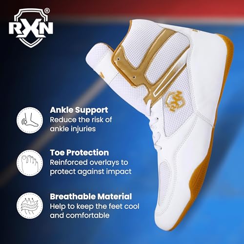 Image of RXN Wrestling & Kabaddi Shoes|High Ankle Support Non-Slip Shoes