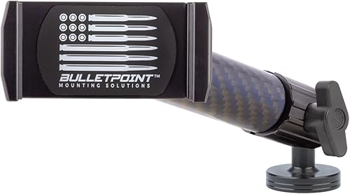 Bulletpoint Soporte para teléfono celular con montaje en tablero, compatible con Jeep Wrangler (JK 2007-2010 y TJ 1997-2006) con soporte de bola de