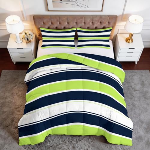 Couette enfant 160x200 cm imprimée bleu-vert pour des nuits douillettes - 4