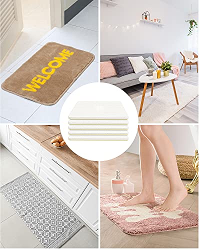 SummerBrite Aderência de almofada de tapete, 5 peças de pinças antiderrapantes laváveis e reutilizáv