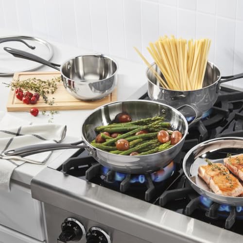 Image of Cuisinart RADIANT PRO 8-Piece Stainless with Brushed Titanium Finish Cookware Set