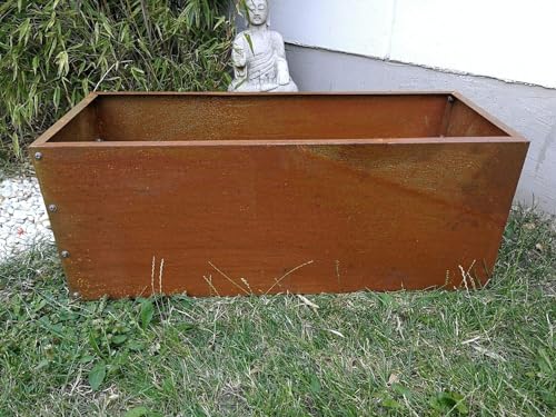 Zen Man Edelrost Garten Pflanzschale Blumentopf aus Metall,...