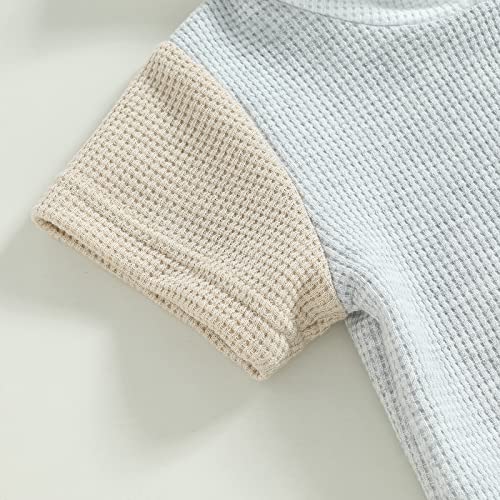 Baby Boy Clothes Summer Short Sleeve/Sleeveless Hoodie T-Shirt Tops Casual Shorts Set Toddler Boy 2Pcs Outfits (A-Grey Khaki Waffle Knit, 0-6 Months) #TOP3