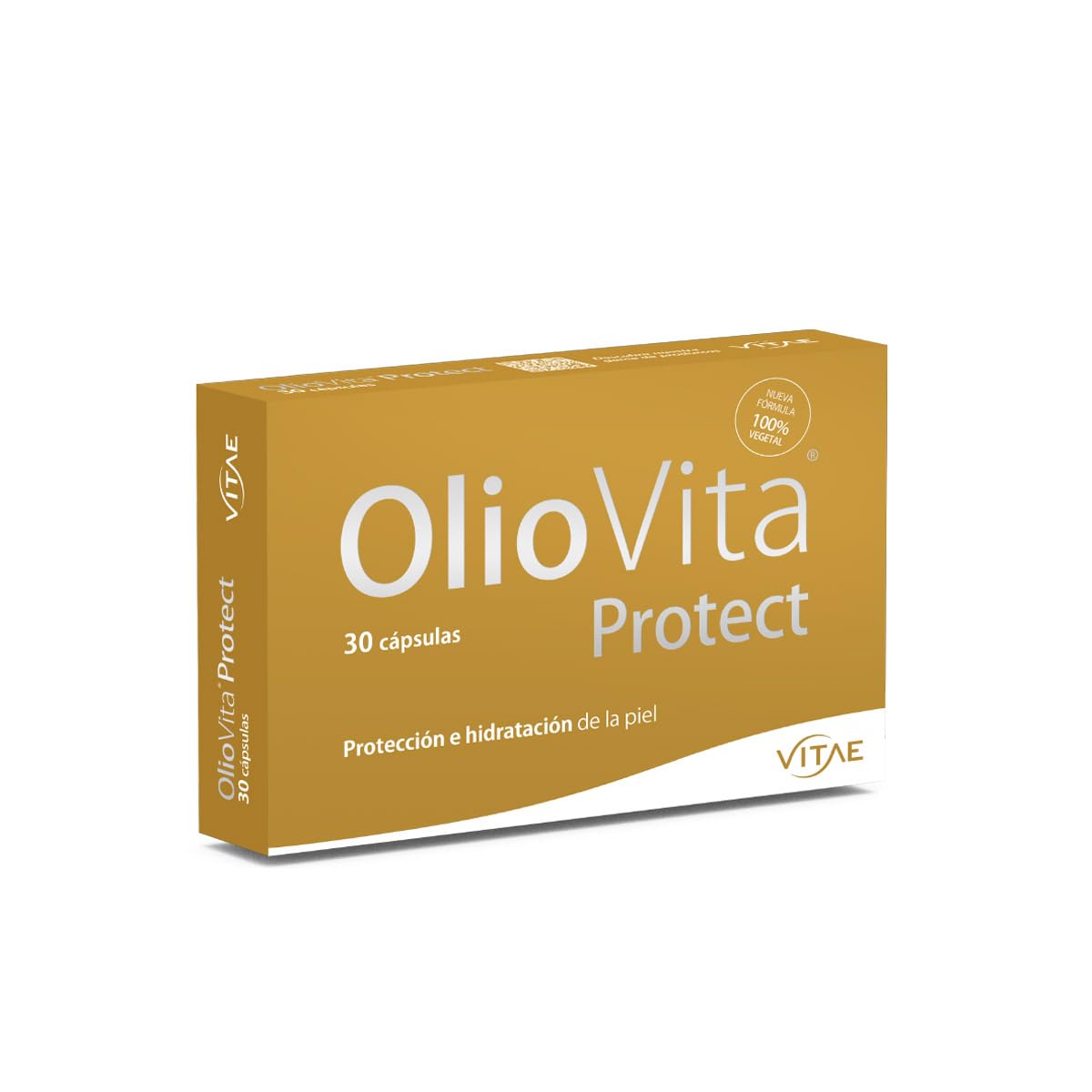 Vitae OlioVita Protect 30 Cápsulas | Fotoprotector con Espino Amarillo | Con Antioxidantes (Extracto de Pomelo y Romero) y Vitamina D | Fotoprotector UVA, UVB | Alergia al Sol, Quemaduras y Manchas