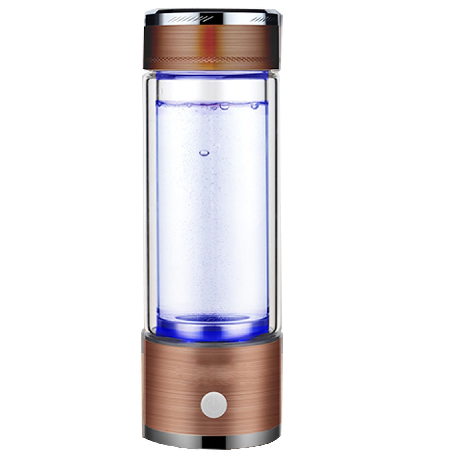 Bouteille de générateur d'eau d'hydrogène 3-en-1 marron de 1500PPB