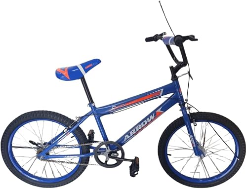 Kids BMX-Style Bicycle, Blue, 20 Inch, High-Tensile Steel Frame, for Ages 6 to 10