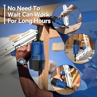 Pneumatic Framing Nailer, Pro Preferred Brand of Pneumatic Nailers, Accepts 30-34 Degree 2-Inch to 3-3/8-Inch Offset Round Paper Collated Nails.Finishing Nails Ideal for Framing、Flooring