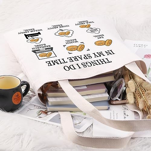 G2TUP Bagel Lover Gift Tote Bag - Bagel Taster Handbag for Bread Enthusiasts
