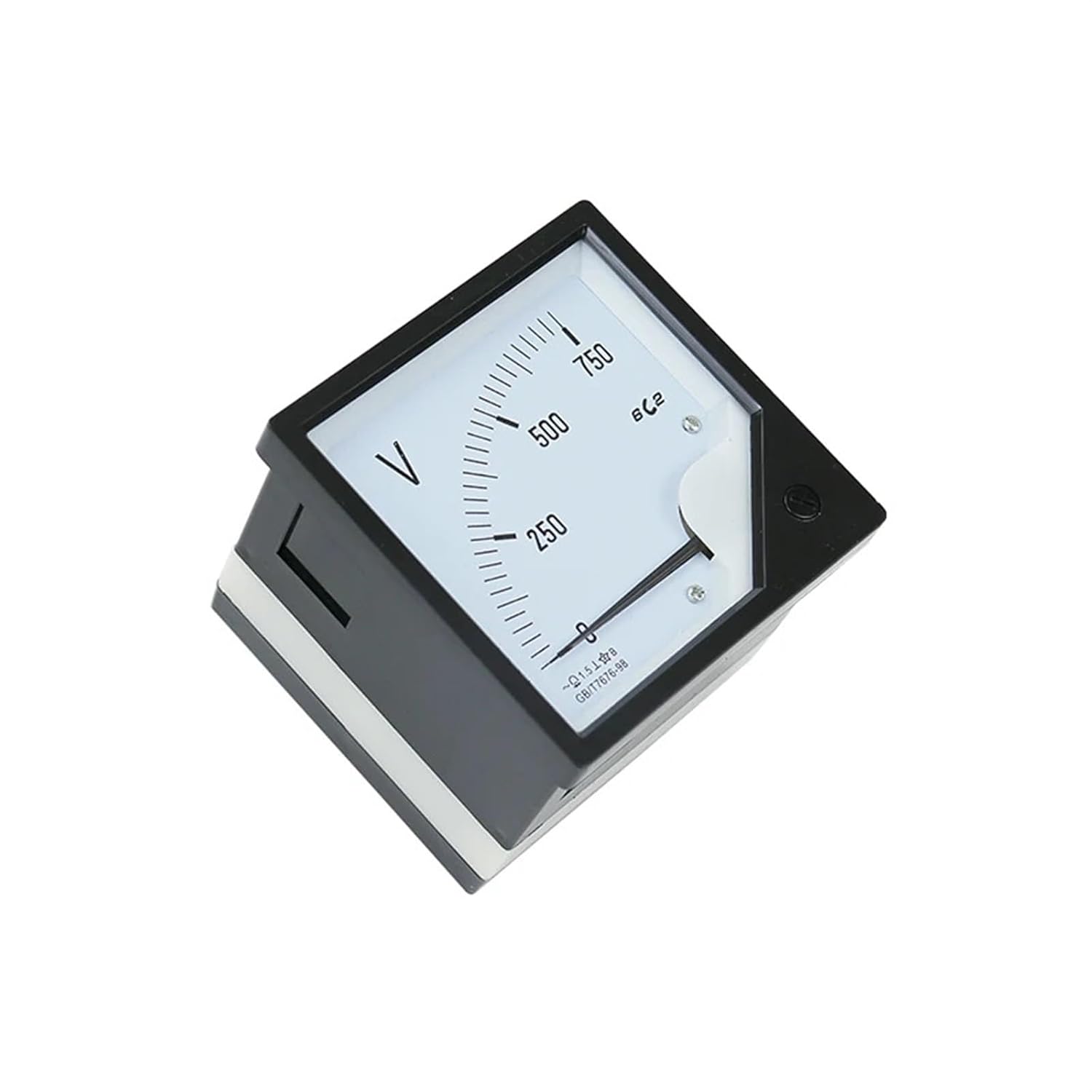 6C2 DC Volt Meter 5V 10V 15V 30V 75V 100V 150V 300V 500V 750V 1000V Panel Analog Voltmeter Voltage Meter Electric Meters 80 * 80mm(DC450V)