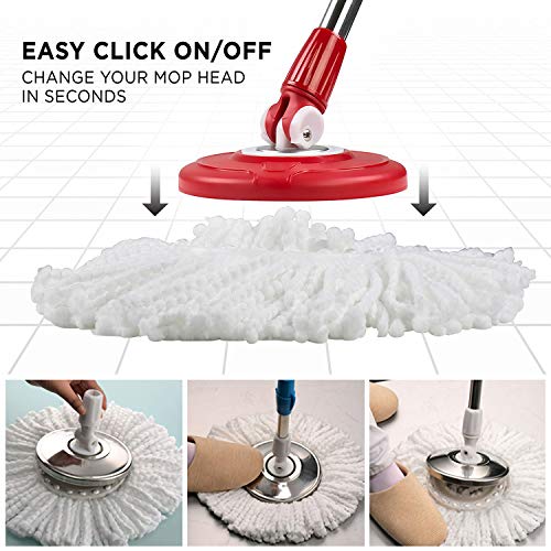 image for FAMEBIRD Microfiber Replacement Mop Head Refill for 360° Spin Magic M