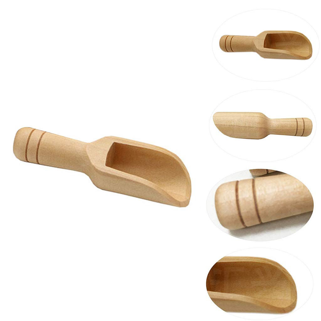 kobeIeen Spoon Wooden Coffee Spoon Tea Coffee Condiment Sugar Tea Spoon Kitchen Utensils Wood