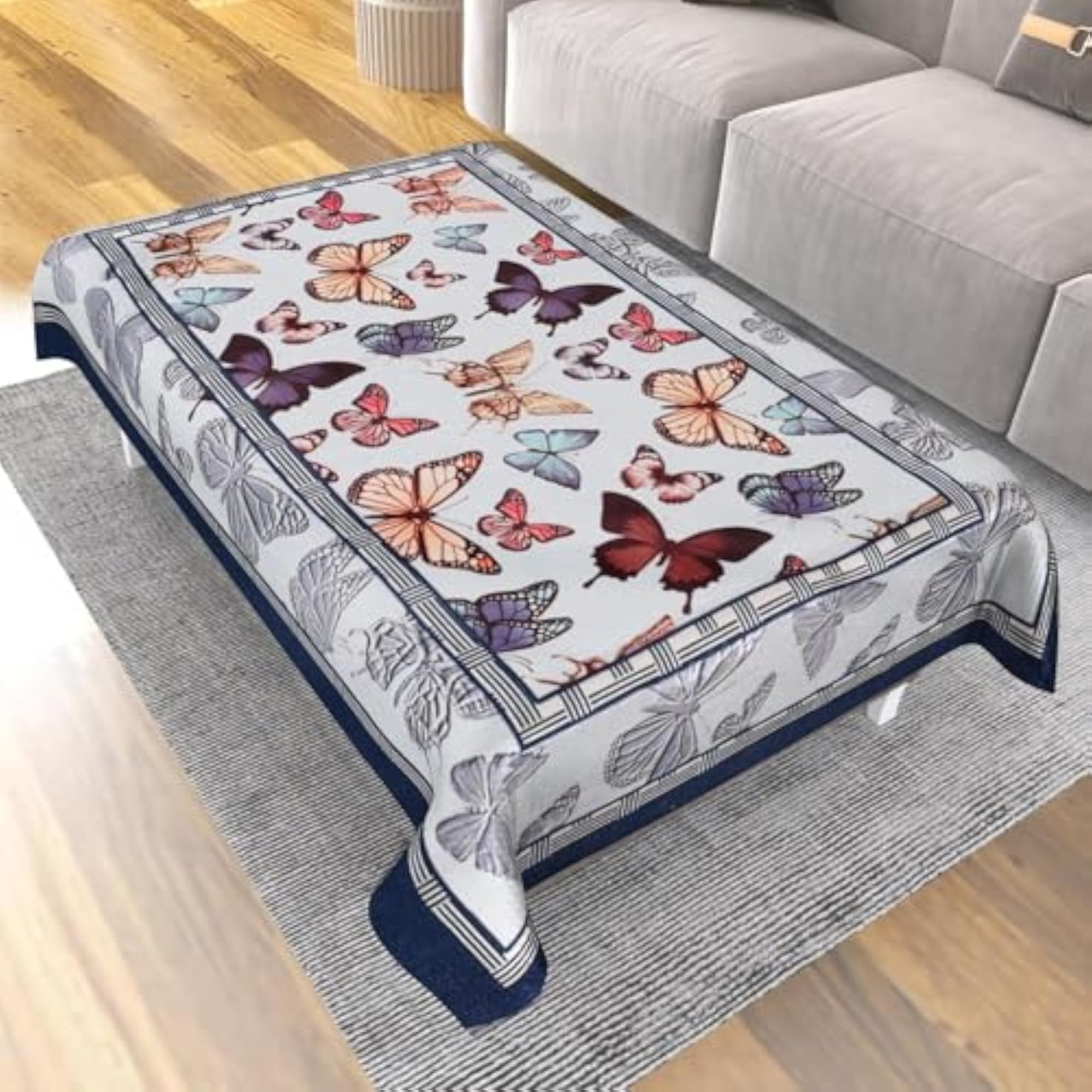 Luxurious Attractive Super Soft Velvet 4 Seater Center Table Cover