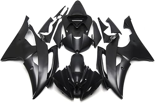 Kit de carenado negro plano para Yamaha YZF R6 2014 08 09 10 11 12 13 14 15 16 ABS Carenados de inyección de plástico