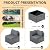JORVIMAX Patio Furniture Set, All-Weather Outdoor Sectional Patio Furniture Set Including 7-Seated Sofa, for Any Patio,Dark Grey