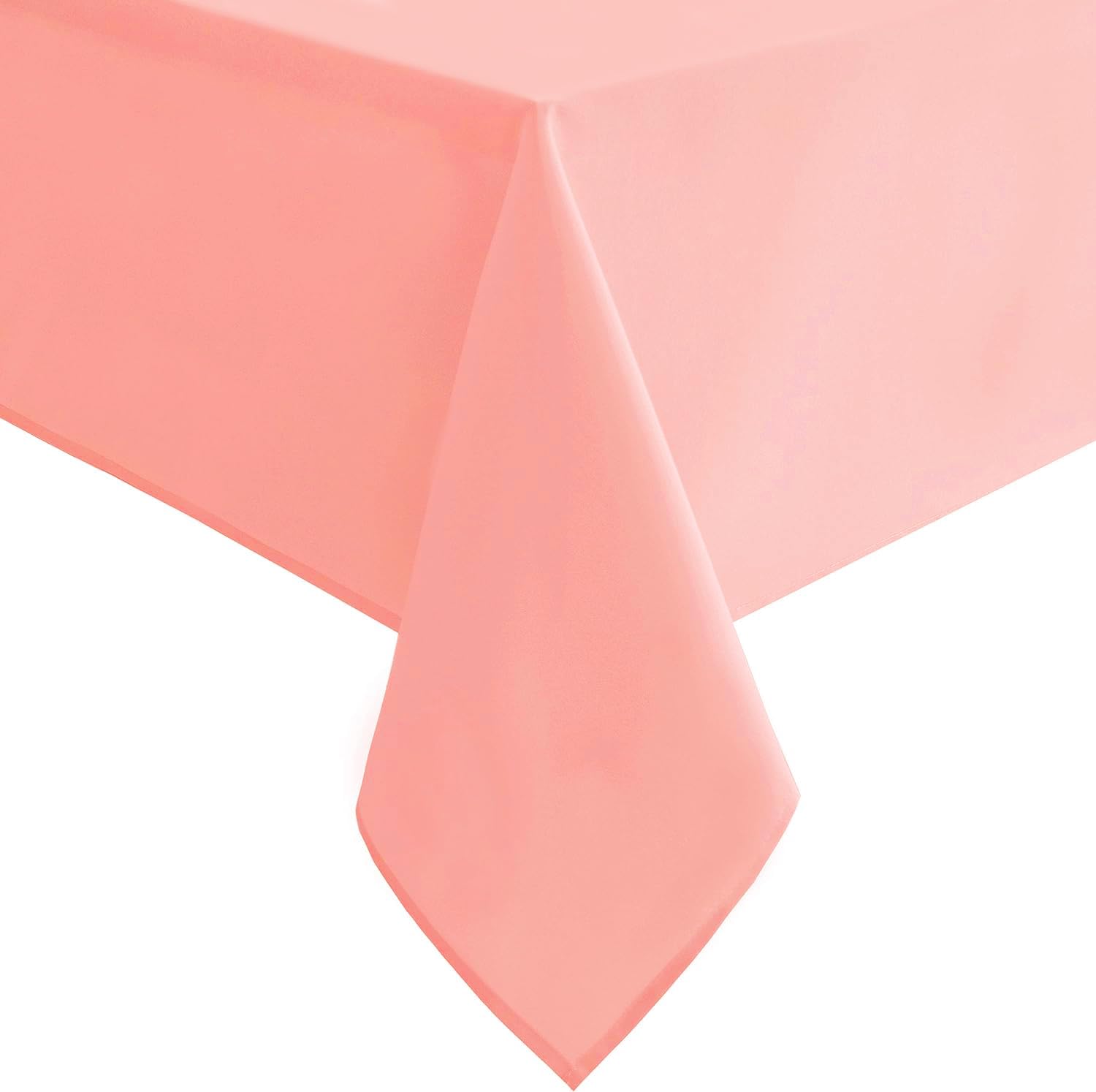 Hiasan Waterproof Tablecloth Rectangle - Washable Fabric Table Cloth for Dining Room Kitchen Birthday Party and Outdoor Use, Rose Pink, 70 x 120 Inch — image 1