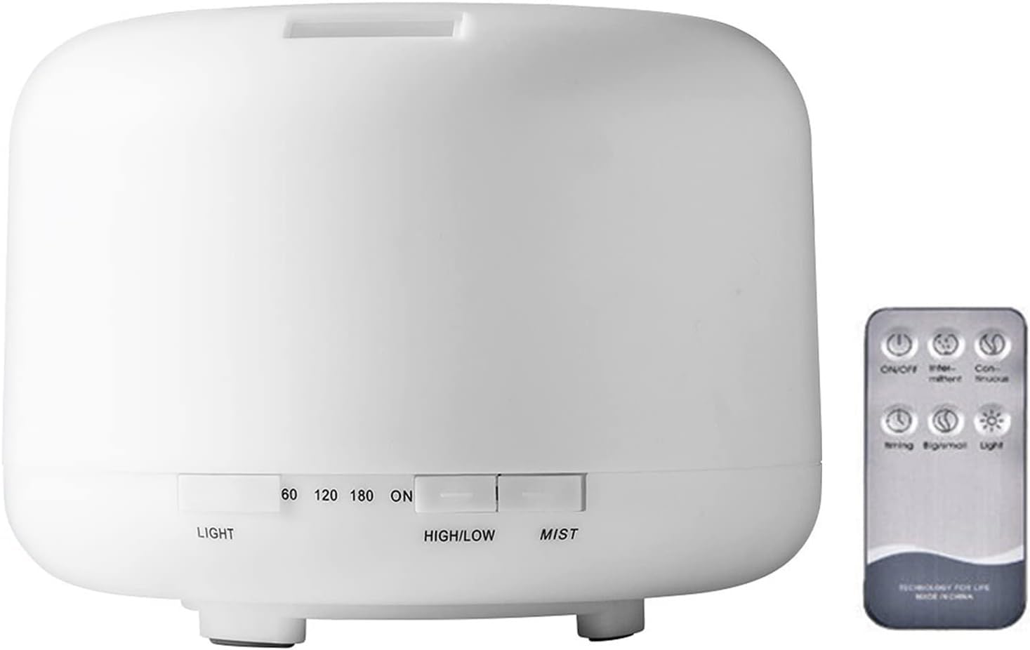 per Uso Domestico Diffusore di Oli Essenziali ad ultrasuoni da 500 ml USB umidificazione purificazione di aromaterapia Luce Notturna diffusore di aromi 4 in 1