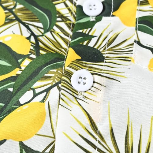 Chemise Hawaïenne à manches courtes pour des vacances à la plage en garçon 6-7 ans