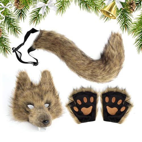 Costume Loup Complet avec kit déguisement pour Halloween et cosplay femme