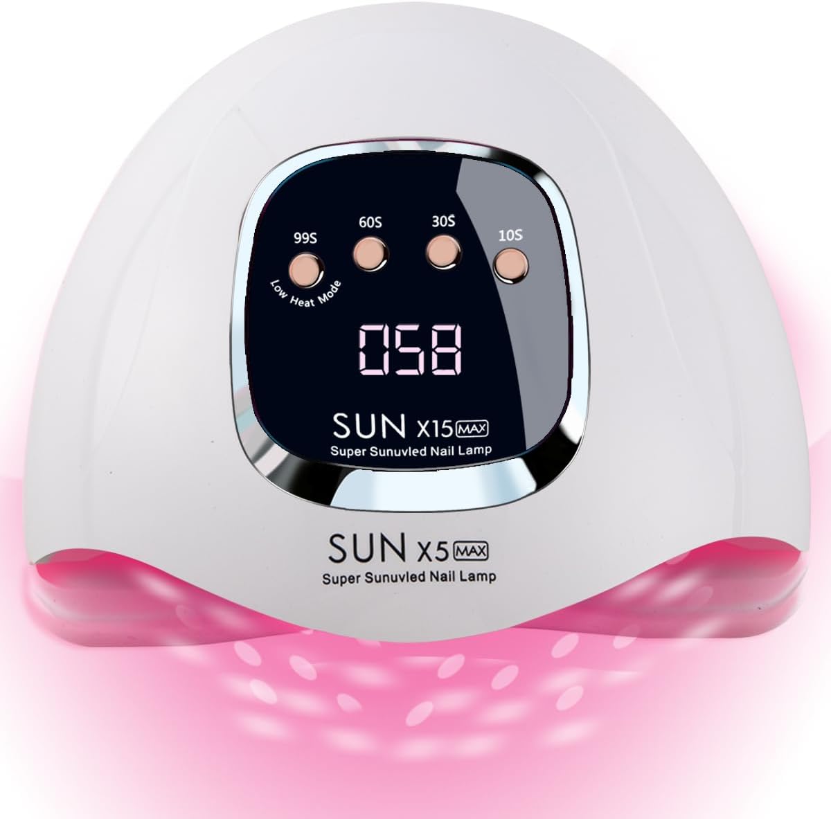 UV Led Gel Nail Lamp Nail Dryer for Gel Polish Manicure Machine Red Ray Art Nail (White 280W)