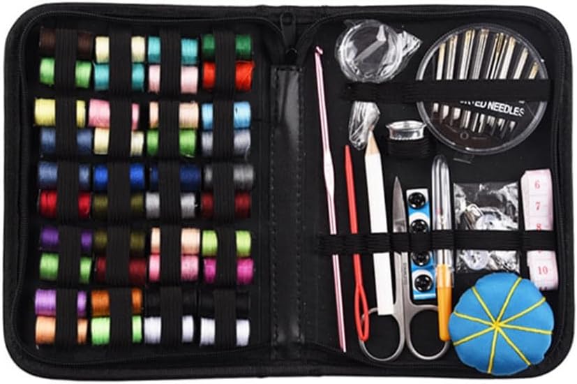 LPSEJAA Portable Needle and Thread Storage Bag Home Handmade Sewing 90 Piece Set and